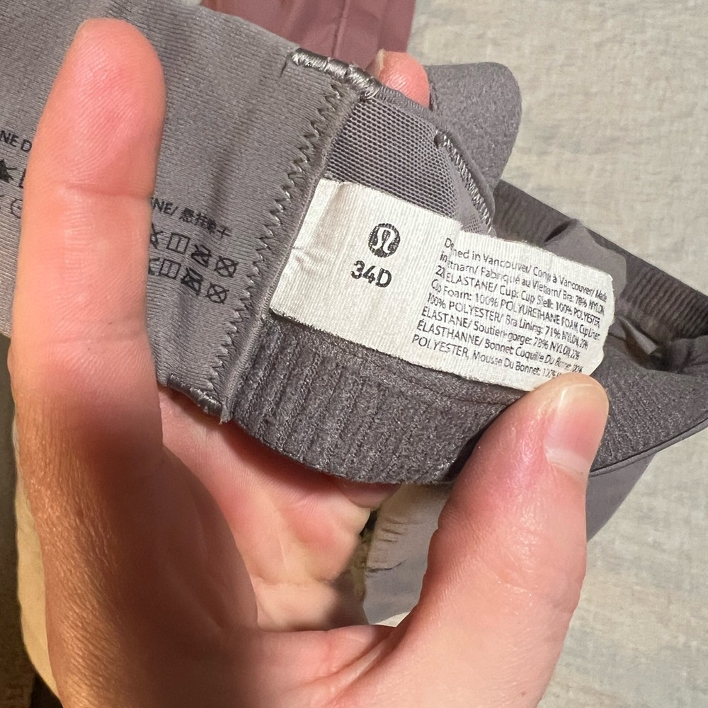 lululemon athletica Strappy Sports Bras - Gray and Mauve - Picture 3 of 3